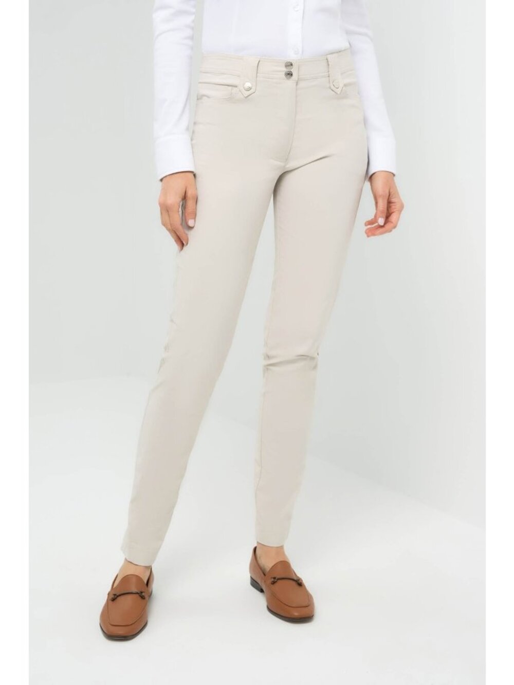 ANATOMIE Skyler Travel Pant stone XL performance slim fit mid rise pockets